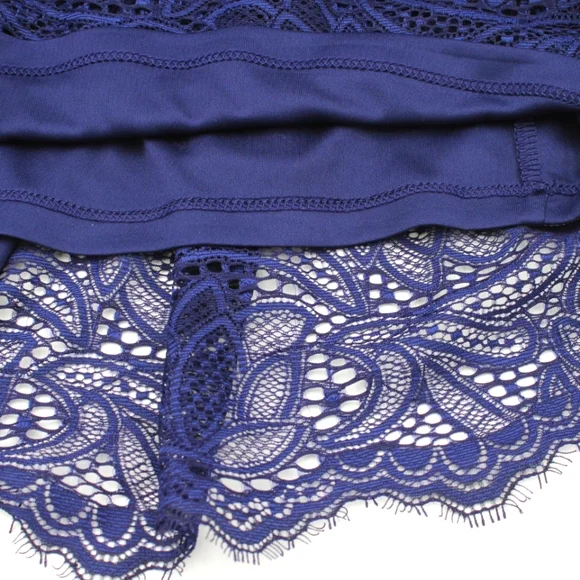 NWT Express Lace Embroidered Midi Dress – Navy, Size M - Picture 6 of 6